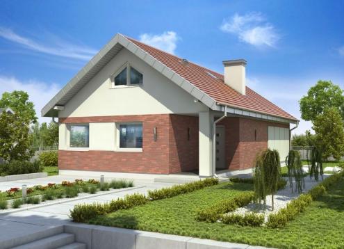 № 1002 Купить Проект дома Злотлинек. Закажите готовый проект № 1002 в Иркутске, цена 38074 руб.