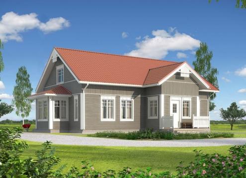 № 1117 Купить Проект дома Котикартано 155-185. Закажите готовый проект № 1117 в Иркутске, цена 55800 руб.