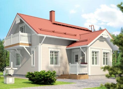 № 1162 Купить Проект дома Карелия 67. Закажите готовый проект № 1162 в Иркутске, цена 24120 руб.