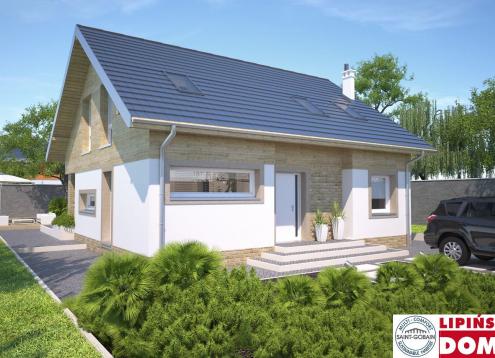 № 1344 Купить Проект дома Мерибель. Закажите готовый проект № 1344 в Иркутске, цена 39434 руб.