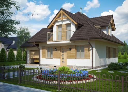 № 1563 Купить Проект дома Барт. Закажите готовый проект № 1563 в Иркутске, цена 41508 руб.