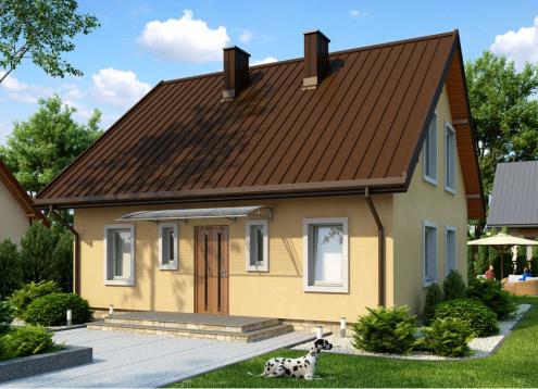 № 1573 Купить Проект дома Жарновец 2. Закажите готовый проект № 1573 в Иркутске, цена 34236 руб.