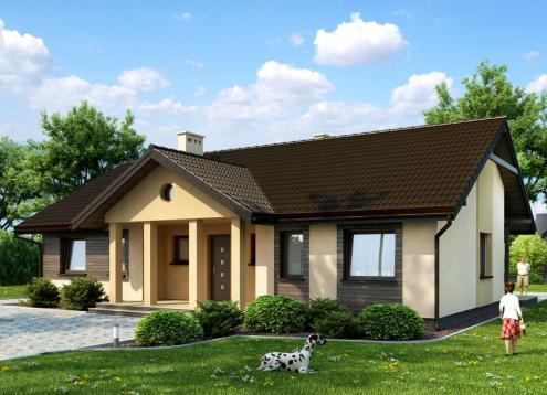 № 1574 Купить Проект дома Виснич. Закажите готовый проект № 1574 в Иркутске, цена 38196 руб.