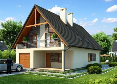 № 1591 Купить Проект дома Потазники. Закажите готовый проект № 1591 в Иркутске, цена 50040 руб.