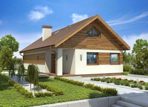 № 1595 Купить Проект дома Зотлинек 2. Закажите готовый проект № 1595 в Иркутске, цена 38074 руб.