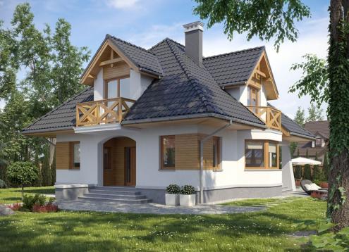 № 1603 Купить Проект дома Константин. Закажите готовый проект № 1603 в Иркутске, цена 40680 руб.