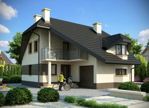 № 1606 Купить Проект дома Радушов. Закажите готовый проект № 1606 в Иркутске, цена 32436 руб.