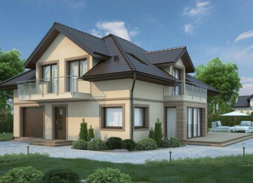 № 1640 Купить Проект дома Сирень. Закажите готовый проект № 1640 в Иркутске, цена 49075 руб.