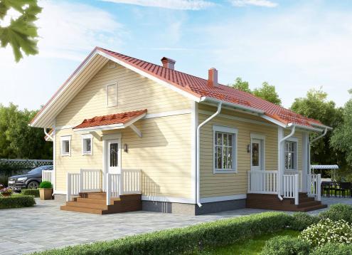 № 1662 Купить Проект дома Ателикоти 1-80А. Закажите готовый проект № 1662 в Иркутске, цена 28800 руб.