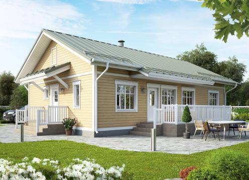 № 1667 Купить Проект дома Ателикоти 1-110В. Закажите готовый проект № 1667 в Иркутске, цена 39600 руб.