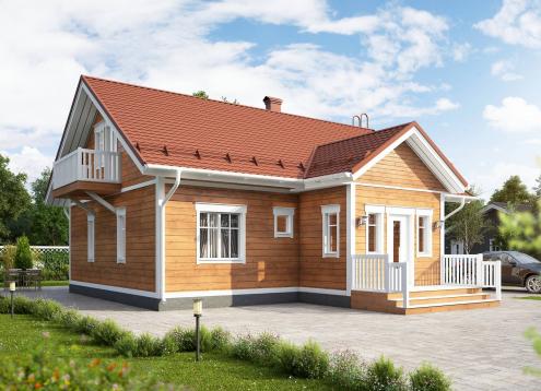 № 1673 Купить Проект дома Ателикоти 2-103А. Закажите готовый проект № 1673 в Иркутске, цена 52920 руб.