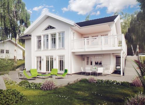 № 1715 Купить Проект дома Сундвик. Закажите готовый проект № 1715 в Иркутске, цена 72720 руб.