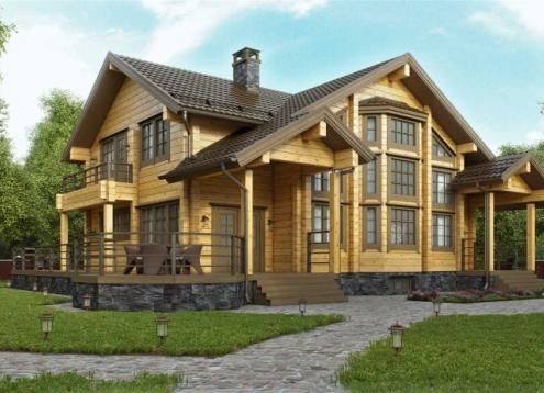 № 1728 Купить Проект дома ЕЛШ - 290. Закажите готовый проект № 1728 в Иркутске, цена 60120 руб.