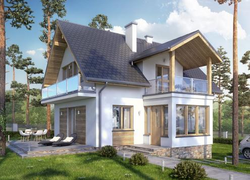 № 1754 Купить Проект дома Акоджава. Закажите готовый проект № 1754 в Иркутске, цена 36216 руб.