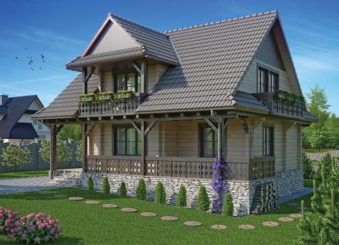 № 1798 Купить Проект дома Элвис. Закажите готовый проект № 1798 в Иркутске, цена 42948 руб.